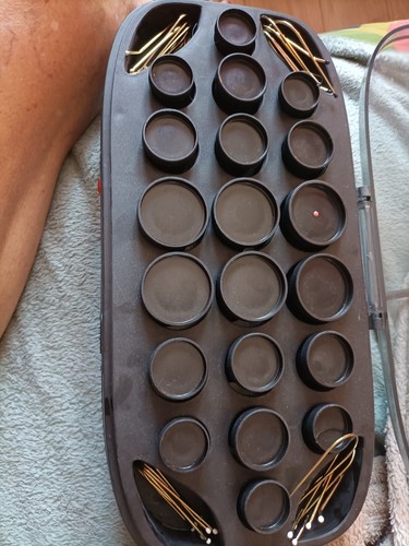 Twenty heated rollers with - twenty,