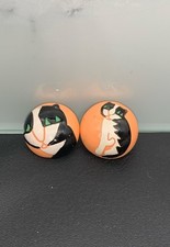 Marie Christine Pavone Style Unique Handpainted Cat Stud Earrings Not Signed