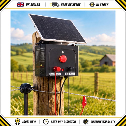 Solar electric fence energiser - fence,