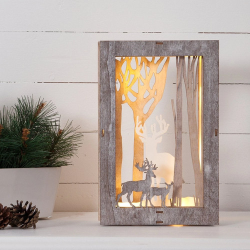 Battery pre lit led - lit, reindeer