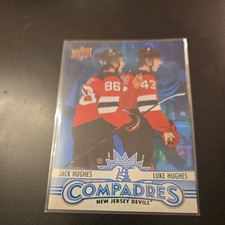 Jack and Luke Hughes New Jersey Devils 25/26 Compadres Series 1 Hockey Card