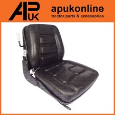Black PVC Forklift Truck Seat