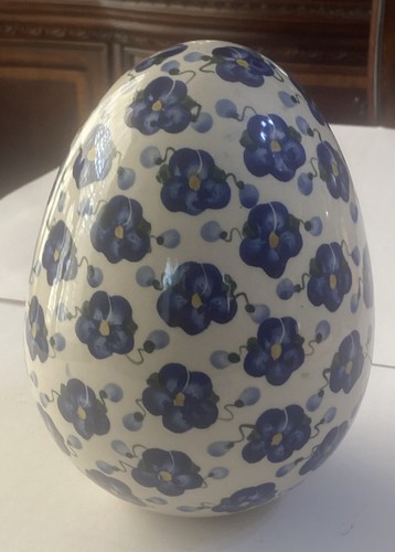 Large pottery egg - large, by