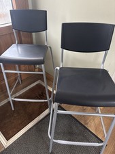 IKEA STIG Bar Stools x2 Grey