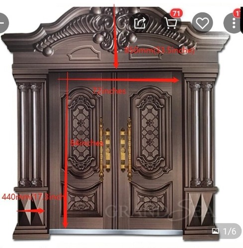 Front door cast iron fire - cast,