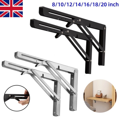 4pcs folding shelf bracket - 2/4pcs,