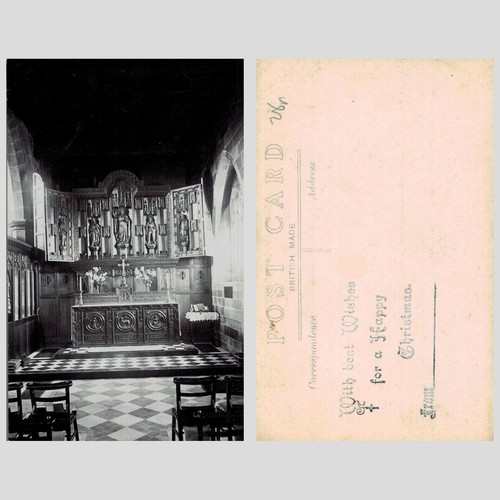 Vintage postcard church - -,