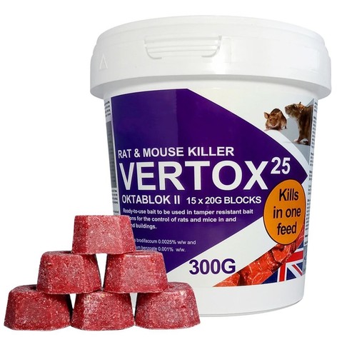 Rat poison blocks - blocks, 300g