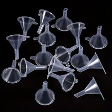 10x Mini Plastic Funnel Oil