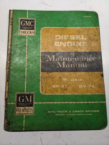 Gmc diesel engine - diesel, maintenance