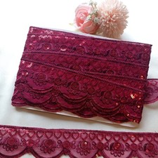 New 3 yards Dark Maroon