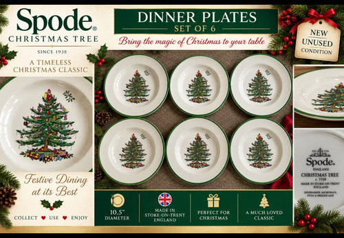 Spode christmas tree dinner - spode,