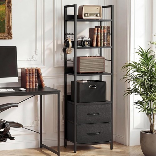 Freestanding bookshelf tier - freestanding, 4-tier