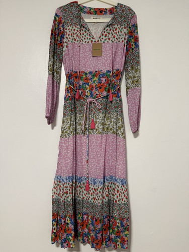Boden neck patchwork maxi - boden,
