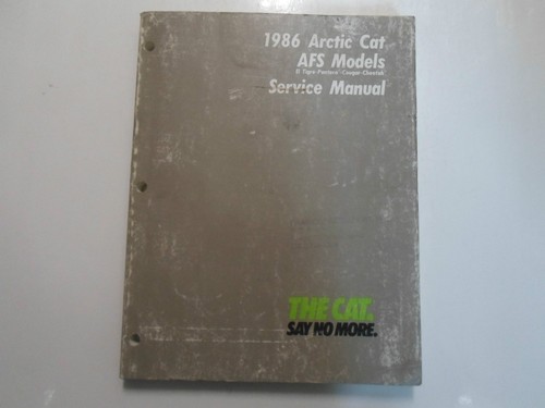 1986 arctic cat - models, el