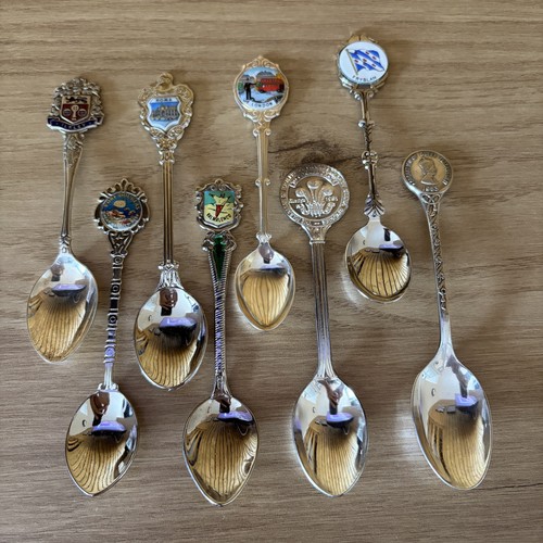 Vintage souvenir spoons joblot - souvenir,