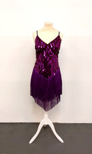Latin Dance Dress Purple