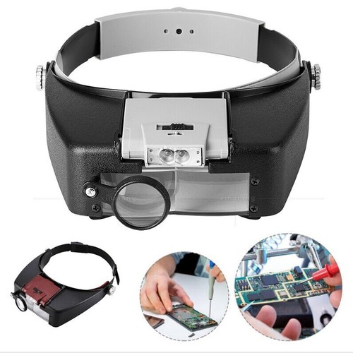 Magnifying glass headset led - headset,