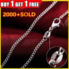 UK GENUINE 925 SILVER CURB