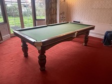 8x4 Snooker Billiards Table. Slate Bed & Wool Baize. Vintage 1970’s.