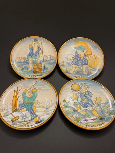 Set plates four seasons - 4, "four