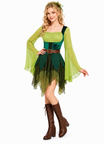 Green fairy costume women - costume,