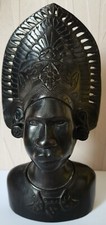 Finely Carved Wood Statue of