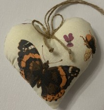 Heart Door Hanger Made With Country Diary Of An Edwardian Lady Cotton Fabric