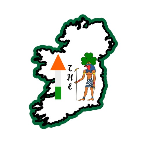 The sticker irish - "up,