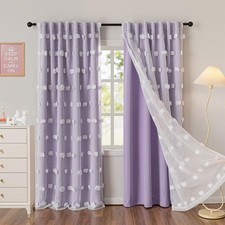Lilac Curtains for Girls