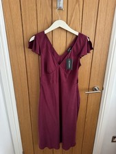 Hobbs Dress 12 100% Damson