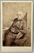 CDV SCIENTIST GEOLOGIST ADAM SEDGWICK ANTIQUE PHOTO GUIDED CHARLES DARWIN