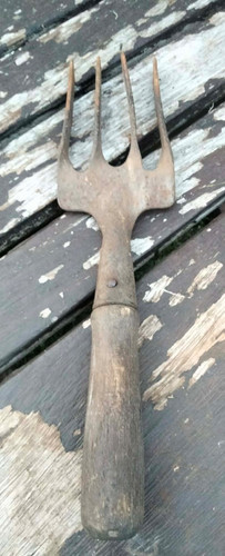 Vintage wooden handled garden