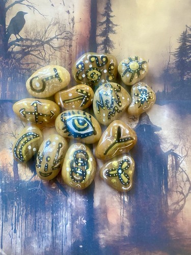 Witches sea stone runes - 13,