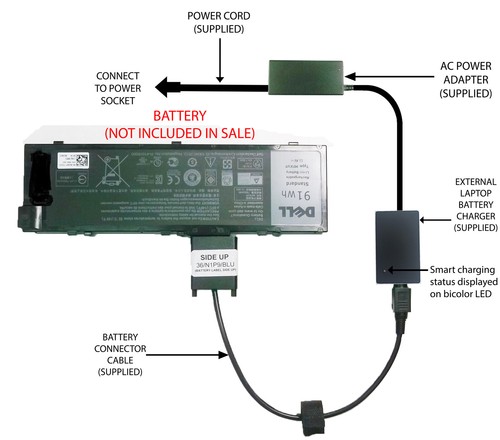 External laptop battery - external,