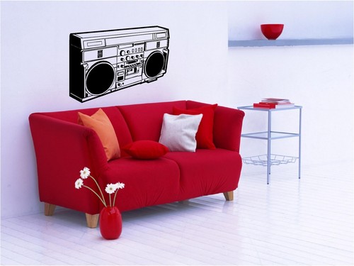 Retro boombox ghetto blaster - retro,