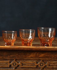 Vintage Pink Glass Tumblers