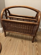 Vintage Bamboo Cane And Wicker