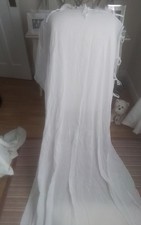 Laura ashley white voile panel