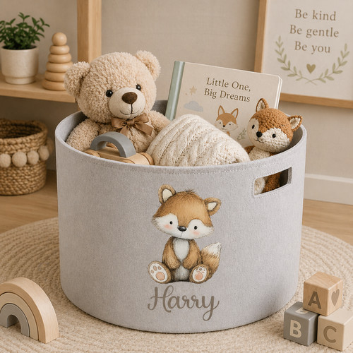 Personalised woodlands fox - woodlands,
