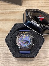 G-SHOCK GM2100 Colorful Bial with Dark Blue Band Mens Boys Analog Digital Watch