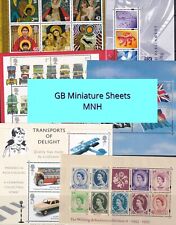 GB Decimal Miniature Sheets MNH - Select from List