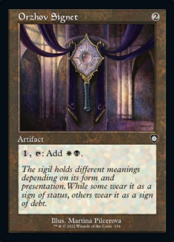 Mtg orzhov signet retro - mtg, (retro