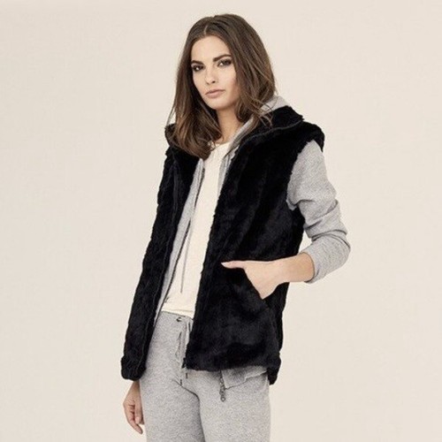 David lerner quilted faux fur - lerner,