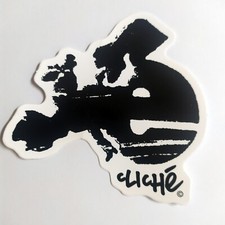 Cliche skateboards sticker - skateboards,