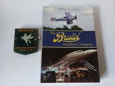 Bristol Aeroplane Company motor Club Badge and Book. Motor club badge.