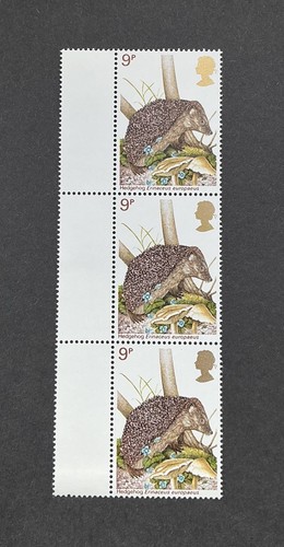 Hedgehog postage stamps strip - hedgehog,