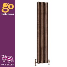 Copper Traditional 3 Column Radiator Horizontal Vertical Central Heating Rad
