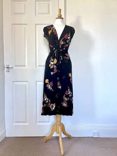 Mango suit black floral dress - mango,