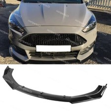 For Ford Focus 2002-2020 Front Bumper Lip Spoiler Splitters Body Kit Glossy UK